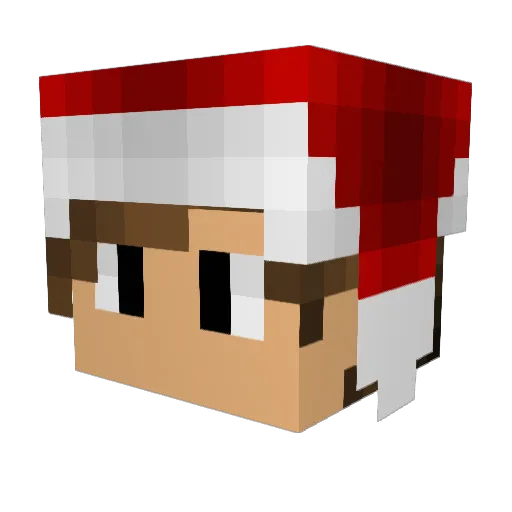 YSFF Minecraft avatar head, 3D render