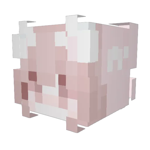 YSFying Minecraft avatar head, 3D render