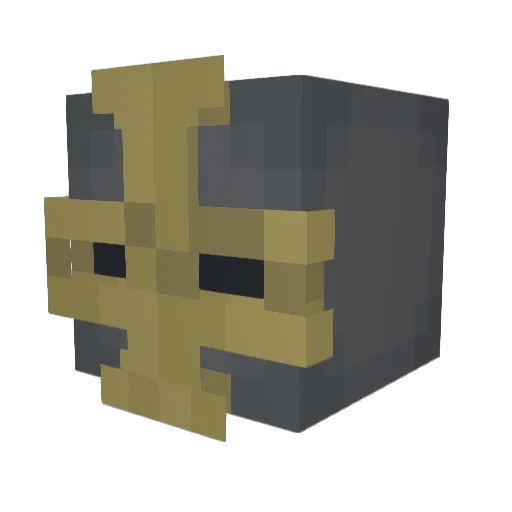 YSNB Minecraft avatar head, 3D render