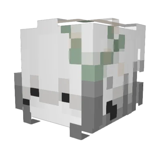 YSY_ Minecraft avatar head, 3D render