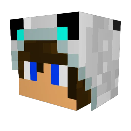 YS_CHS Minecraft avatar head, 3D render