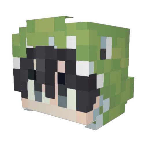 YShuo Minecraft avatar head, 3D render