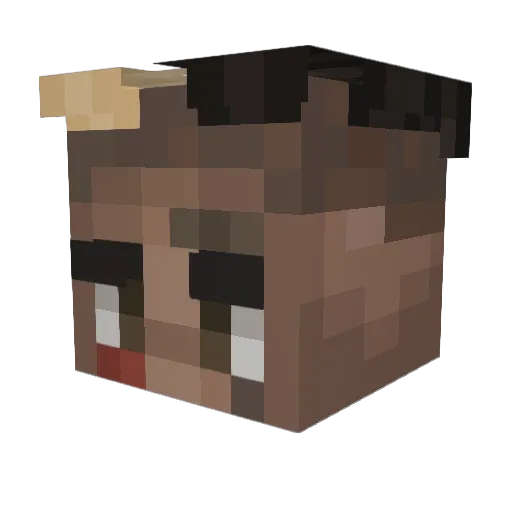 YSoSalt Minecraft avatar head, 3D render