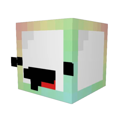 YT442211Ben Minecraft avatar head, 3D render
