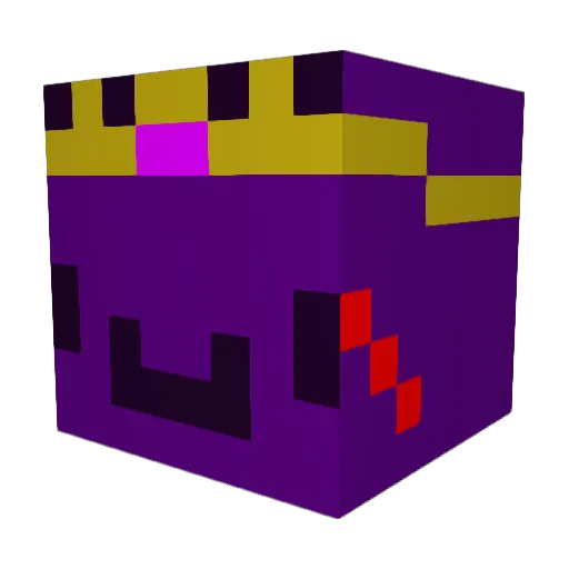 YTCrxz Minecraft avatar head, 3D render