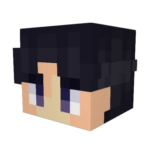 YTFBzzz Minecraft avatar head, 3D render