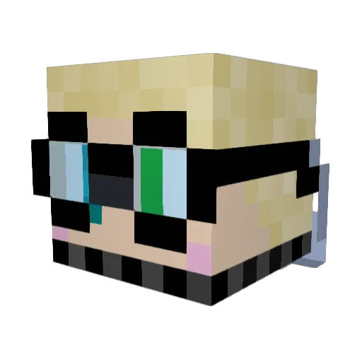 YTInsertNameHere Minecraft avatar head, 3D render
