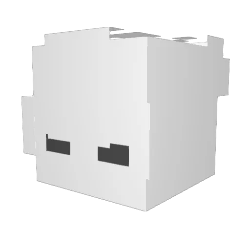YTNery Minecraft avatar head, 3D render