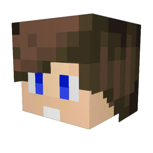 YTSpeed Minecraft avatar head, 3D render