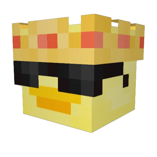 YTWhffs Minecraft avatar head, 3D render