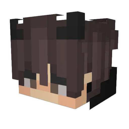 YTX13 Minecraft avatar head, 3D render