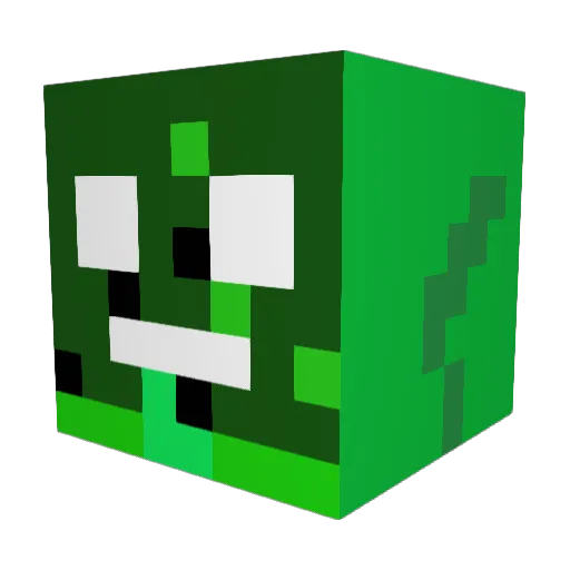 YT_Creed Minecraft avatar head, 3D render
