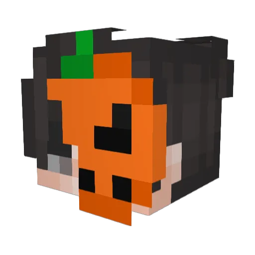YT_Flame03 Minecraft avatar head, 3D render