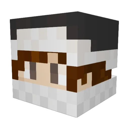 YT_Impulse Minecraft avatar head, 3D render