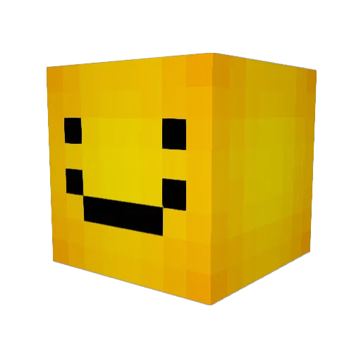 YT_KIME Minecraft avatar head, 3D render