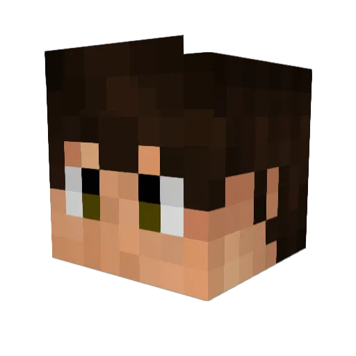 YT_Neez Minecraft avatar head, 3D render