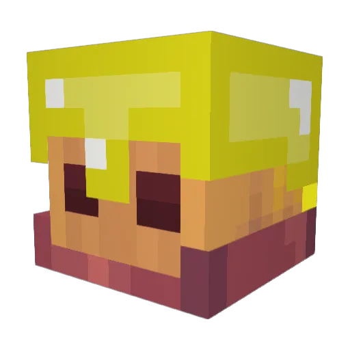 YT_Slayz Minecraft avatar head, 3D render