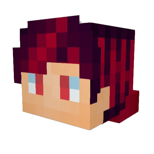 YT_SuperGamer_YT Minecraft avatar head, 3D render