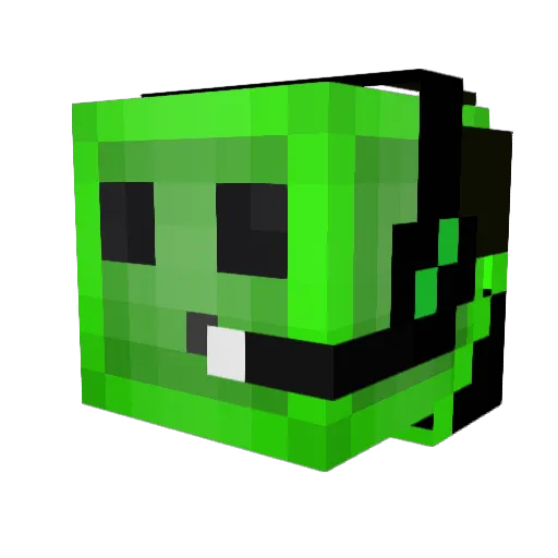 YT_Super_Sla1m Minecraft avatar head, 3D render