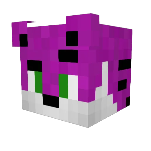 YT_Thunderbird Minecraft avatar head, 3D render