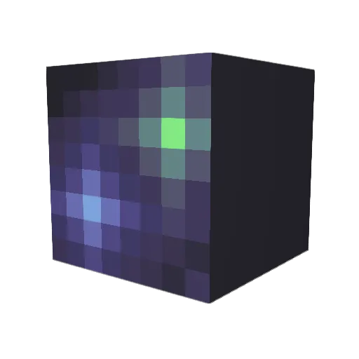 YT_yuddman Minecraft avatar head, 3D render