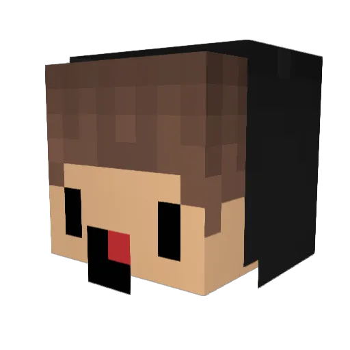 YTa0xi Minecraft avatar head, 3D render