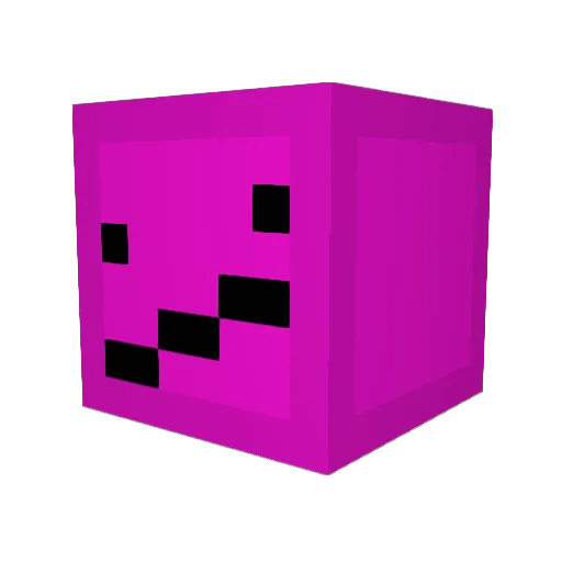 YTbyx Minecraft avatar head, 3D render