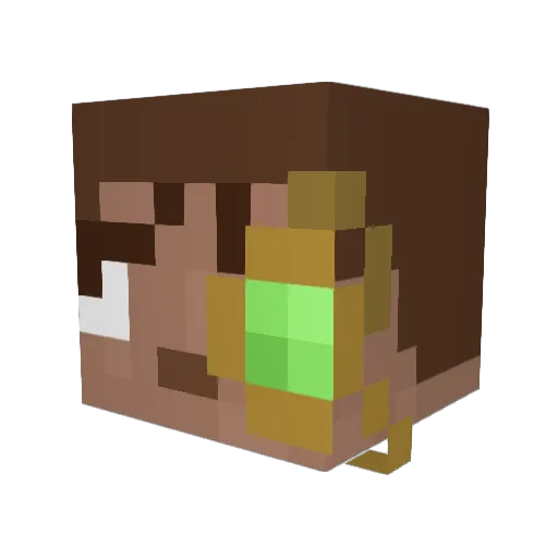YTheDekuScrub Minecraft avatar head, 3D render