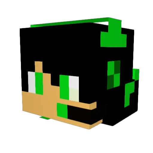 YTjohndown Minecraft avatar head, 3D render