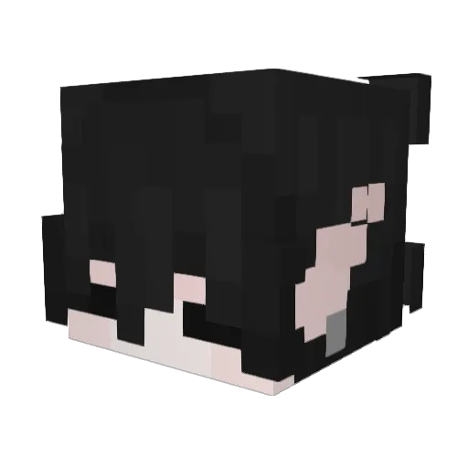 YUFENGNA Minecraft avatar head, 3D render