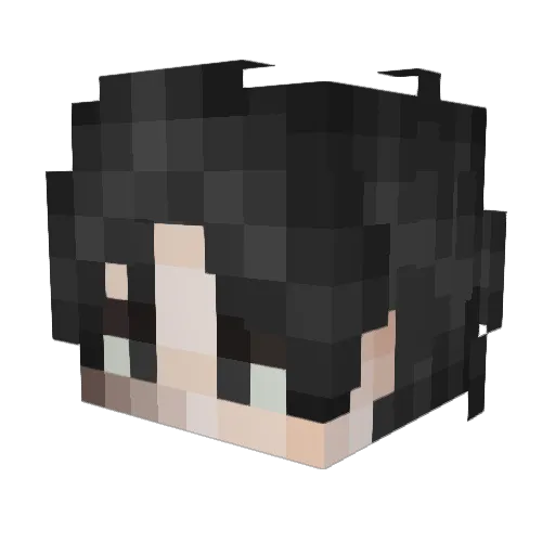 YUHADV Minecraft avatar head, 3D render