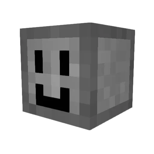YUJO1717 Minecraft avatar head, 3D render