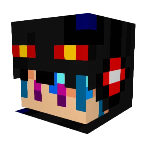 YUKIMURASEIICHI Minecraft avatar head, 3D render