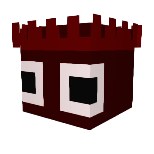 YULL_12 Minecraft avatar head, 3D render
