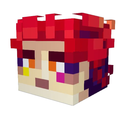 YUNGKY Minecraft avatar head, 3D render
