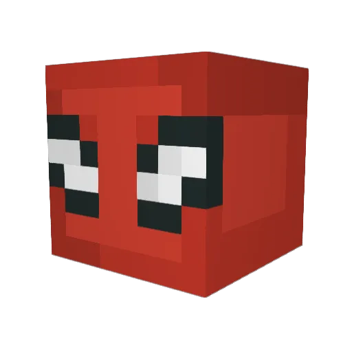 YUNG_DEMON Minecraft avatar head, 3D render