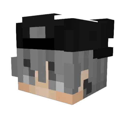 YUNHA0915 Minecraft avatar head, 3D render