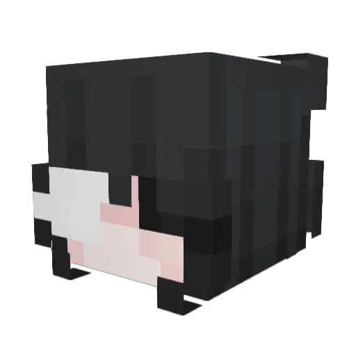 YUSP7G Minecraft avatar head, 3D render
