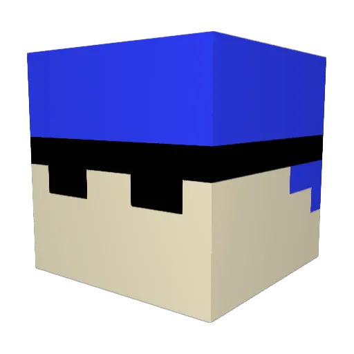 YUTAKA_TAKE_VT Minecraft avatar head, 3D render
