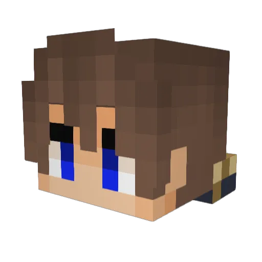 YUUTAROU183 Minecraft avatar head, 3D render