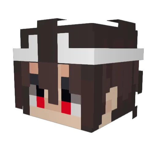 YUUZOKEY Minecraft avatar head, 3D render