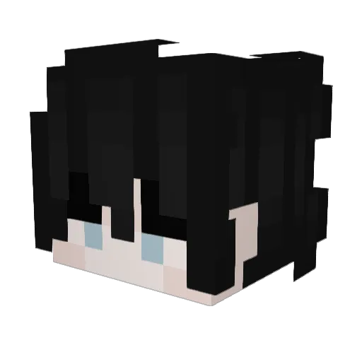 YUUwU917 Minecraft avatar head, 3D render