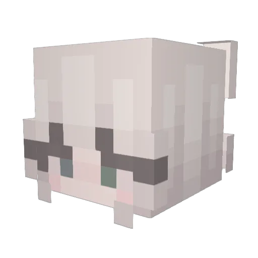 YUYIN1031 Minecraft avatar head, 3D render