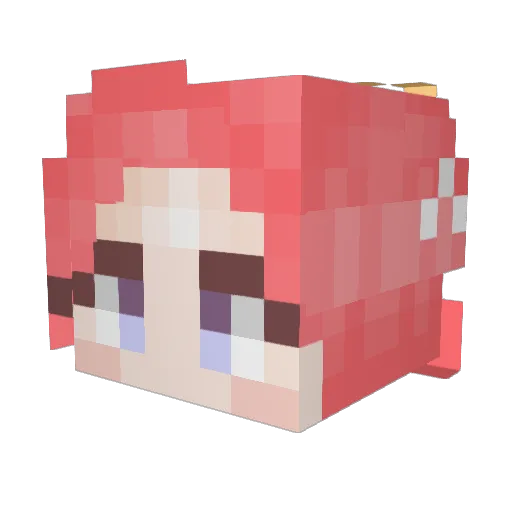 YUZU_GALAXY Minecraft avatar head, 3D render