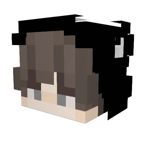 YUvichito__ Minecraft avatar head, 3D render