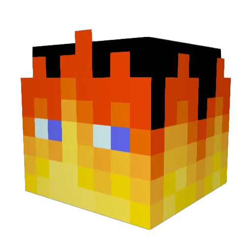 YVIFaultier Minecraft avatar head, 3D render