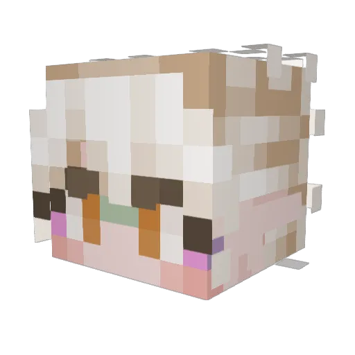 YVK11 Minecraft avatar head, 3D render