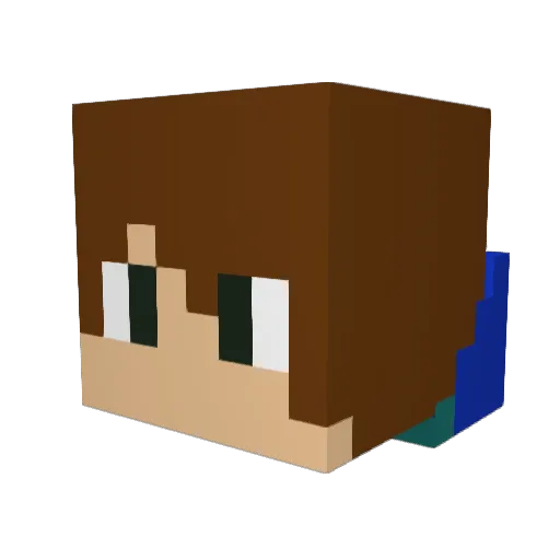 YVNGxSON Minecraft avatar head, 3D render