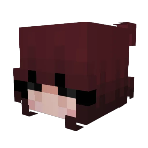 YVRAINE1 Minecraft avatar head, 3D render