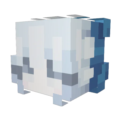 YXDNQ Minecraft avatar head, 3D render
